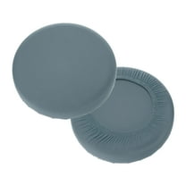 Uxcell 2 Pack Stool Covers Round, 11-15 Inch Bar Stool Covers Washable Dustproof Slipcover Seat Cushion with Elastic for Bar Kitchen Living Room Decor, Dark Gray