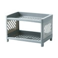 thumbnail image 2 of Spoon And Lid Rest Desktop Storage Rack Large Capacity Stackable Cosmetic Organizer Drawers Ideal For Desk Optimization Cosmetic Storage Student Stationery Organization Suitable For Office Gray, 2 of 2