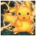 thumbnail image 1 of Sz1657 Resina La Serie Dibujos Animados Pikachu Con Diamantes Completos 30*30CM, 1 of 9