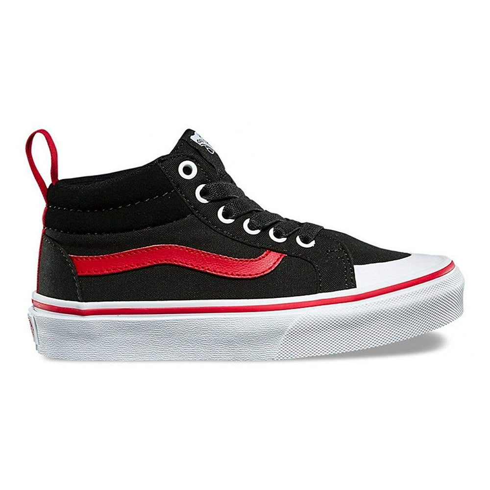 Vans Vans Racer Mid Pop Black/Racing Red Skate Shoes 10