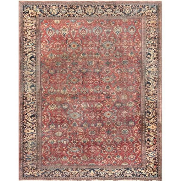 Pasargad Home Antique Denver Rust Wool Area Rug 10' 6" X 13' 3"