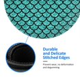 thumbnail image 5 of Disketp Aquamarine Glitter Small Mouse Pad 7.9x7.9 Inches,Washable Round Mousepad for Office Laptop Computer,Non-Slip Rubber Base Mouse Pads for Wireless Mouse, 5 of 8