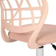 thumbnail image 7 of Homy Casa Teen Desk Chair, Adjustable Swivel Study Chair with Wheels, Ergonomic Backrest, Rose, 7 of 7