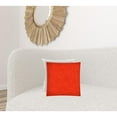 thumbnail image 5 of HomeRoots 17" X 17" Coral And Red Zippered Solid Color Throw Indoor Outdoor Pillow, 5 of 5