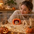 thumbnail image 5 of Fall Pumpkin Decor Glazed Ceramic Hamster Hideout, Cool Heavy-Duty Small Pet Shelter for Rabbit Mice Gerbil, Reptile & Amphibian Habitat Hideouts, 5 of 5