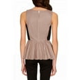 thumbnail image 2 of Rebecca Minkoff Women's Leather Peplum Marilyn Tank Sz 8 Canyon, 2 of 2