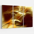 thumbnail image 1 of Designart - Design Fractal Abstrait Jaune Pâle - Grande Oeuvre Abstraite sur Toile, 1 of 3