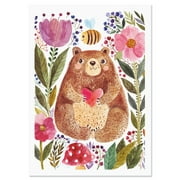 All My Heart Bear Friendship Card Single Card With Envelope, 5" x 7", by Current