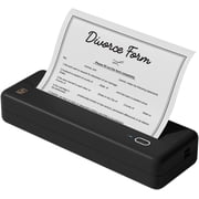 HPRT MT810 Portable Printer, A4 Wireless Bluetooth Travel Printer, Thermal Printer Support 8 & 4 Thermal Roll Paper Suitable for Home Vehincles Office Business