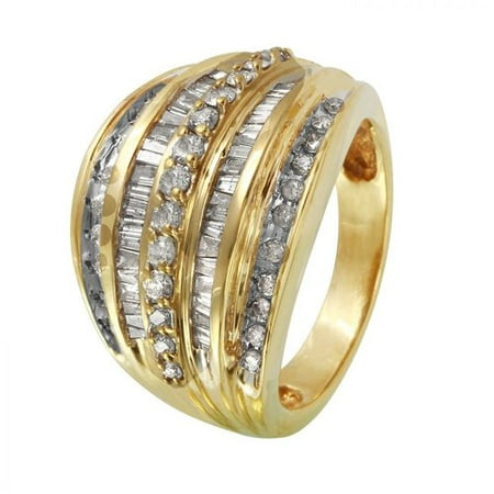 Ladies 1.05 Carat Diamond 10k Yellow Gold Ring