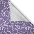 thumbnail image 6 of Ambesonne Mauve Valance & Curtain, Abstract Fractal Circles, 55"x36", Violet White, 6 of 6