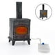 thumbnail image 4 of 1:12 hogar de con chimenea en miniatura, accesorio para sala de , resina, simulación Vintage, llama eléctrica LED, ascuas ,, 4 of 8