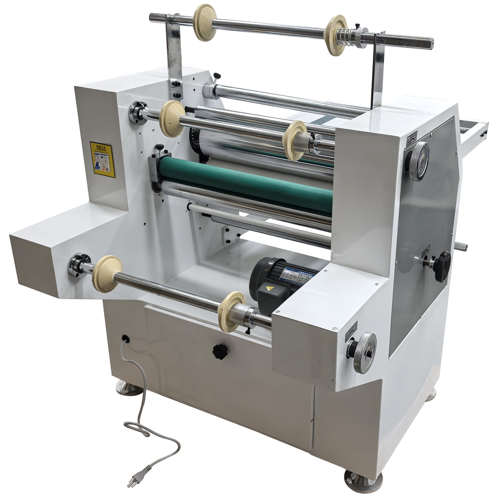 110V Steel Roller Thermal Laminator with Conveyor Belt and Winding Mechanism