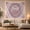 Hanging Beads, variant on Lotus and Moon Mandala in Central Circular Design, Serene Boho for Teen Girls and College Students, Bohemian Wall Art, Graduation Gift Tapestry Wall Hanging for Dorm and Bedroom