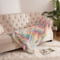 thumbnail image 2 of Noahas Ultra Plush Rainbow Blanket For Couch Bed Sofa Girls Kids , 60"x80", 2 of 7