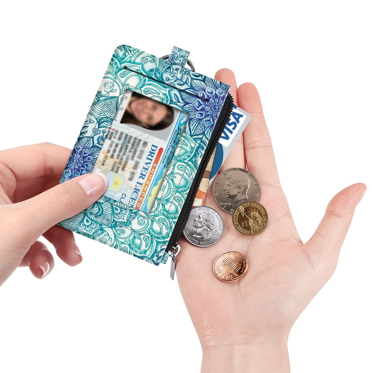 Fintie RFID Blocking ID Card Holder Wallet, Blue photo 4