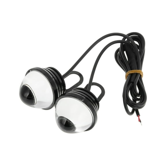 Unique Bargains 2Pcs License Plate Light 12V Led Tag Lamp for Car Motorcycle Waterproof, Rainproof White License Plate Light