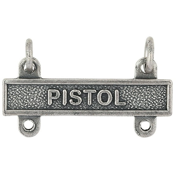 Army Pistol Qualification Bar Silver Oxide