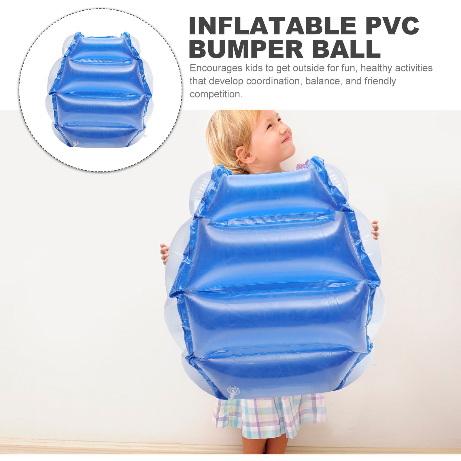 FELTECHELECTR Inflatable PVC for Outdoor Games, Picnic Fun, Exercise and Active Play - 1 Piece