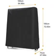 thumbnail image 6 of 210D Oxford Cloth Indoor/Outdoor Ping Pong Table Storage Covers Accessories 165x70x185cm Waterproof Dustproof Table Tennis Cover (Black,moshutie), 6 of 6