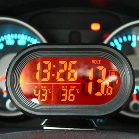 Voltage measuring instrument,3 In 1 Temperature Meter Voltmeter 3 In Car Suv Rv In 1 Lcd Thermometer Voltmeter 12v Car Suv Temperature Meter 12v Buzhi Led Display 12v Qisuo Huiop Eryue