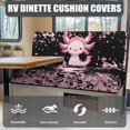 thumbnail image 4 of XYZCANDO Axolotl RV Dinette Cushion Covers Stylish Furniture Covers for Couch and Loveseat Universal RV Accessories for Inside Couch Cover 2 Cushion Sofa Comfortable Slip Covers for Loveseat Black, 4 of 7
