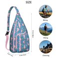 thumbnail image 3 of 4-Pockets Cross Body Bags for Woman Men,Cute Sea Life Sling Bag Chest Bag with Adjustable Strap Women's Crossbody Bags for Outdoors Hiking Traveling, 3 of 4