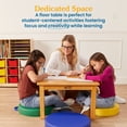 thumbnail image 3 of ECR4Kids 24in x 24in Square Hardwood Table with 14in Legs, Childrens Furniture, Honey, 3 of 9