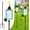 Blue-4 Pack, variant on 4 Pack Glass Garden Torch for Outside 12 oz, Upgraded 61-Inch Outdoor Citronella Torches with 5-Prong Grounded Stake, Height Adjustable Garden Décor Torch for Patio Pathway Party