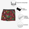 thumbnail image 5 of Wukai Dinosaur Christmas Happy New Year Print Men’s Underwear Breathable Boxer Briefs,&nbsp;Moisture Wicking & Breathable-Small, 5 of 7