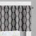 thumbnail image 3 of Ambesonne Abstract Window Valance, Geometric Striped Design, 54" X 18", Beige and Charcoal Grey, 3 of 5