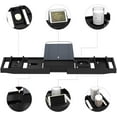 thumbnail image 2 of Bambloom Luxury Bathtub Tray,Bamboo Expandable Bath Tub Tray Table with Bath Sponge & Soap Holder,Black, 2 of 6