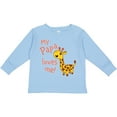 thumbnail image 3 of Inktastic My Papa Loves me- cute giraffe Boys or Girls Long Sleeve Toddler T-Shirt, 3 of 5