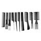 thumbnail image 1 of Styling Hair Comb 10 Pieces Professional Styling Comb Set Ideal for All Hair Types and Styles, 1 of 4