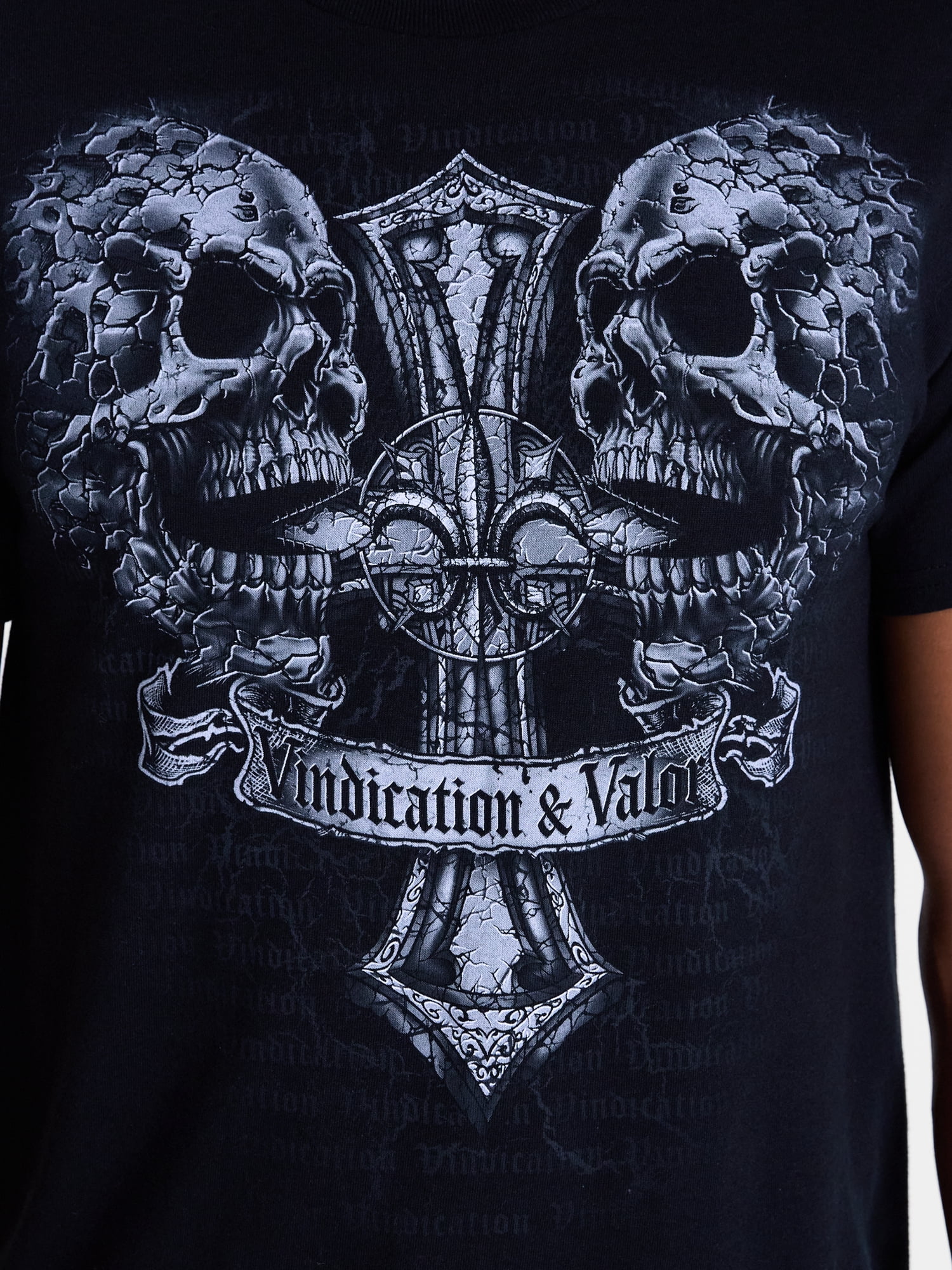 Humor Men's and Big Men's Skulls Cotton Graphic Tee with Short Sleeves, Sizes S-3XL