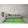 thumbnail image 3 of Ahgly Company Indoor Square Oriental Green Industrial Area Rugs, 5' Square, 3 of 4