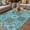 Green, variant on Retro Middle Century Outdoor Rug for Patio/Deck/Porch, Non-Slip Large Area Rug 5 x 8 Ft, Rustic Bohemia Style Aztec Blue Indoor Outdoor Rugs Washable Area Rugs, Reversible Camping Rug Carpet Runner