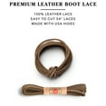 thumbnail image 6 of Cobbler's Choice Leather Boot Lace in Desert Brown - 54 Inches, 6 of 7