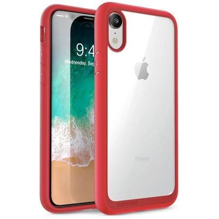 iPhone XR Case, SUPCASE [Unicorn Beetle Style Series] Premium Hybrid Protective Clear Cases for Apple iPhone XR 6.1 inch 2018 Release (Red)