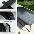 thumbnail image 4 of LAUSAINT HOME 12' x 20' Outdoor Metal Carport, Heavy Duty Waterproof Carport with Steel Panels for Car, Boat, Truck, 4 of 10