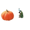 thumbnail image 1 of Encantadora Escultura De Peluche De Calabaza De Pavo Real, Cojín Decorativo Y Elegante Adorno De Animal Para Dormitorio, Sala De Estar, Sofá Y Decoración Del Hogar., 1 of 8