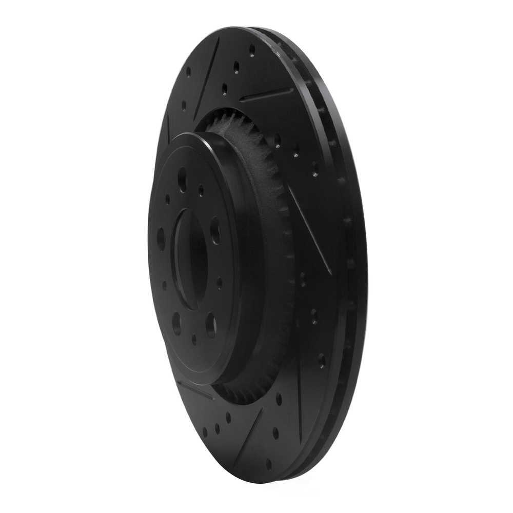 Dynamic Friction Company 633-27039L DFC Brake Rotor - Drilled And Slotted - Black