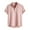 Pink, variant on cfhntfmh Summer Shirts for Men Casual Button up Short Sleeve T Shirts Trendy Stripe Tees Summer Beach Clothes