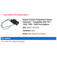 thumbnail image 2 of Engine Coolant Temperature Sensor Connector - Compatible with 1991 - 1994, 1998 - 2000 Ford Explorer 1992 1993 1999, 2 of 2