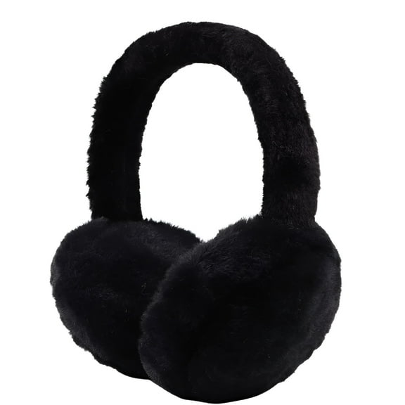 TELOLY Fluffy Ear Muff for Women Plush Foldable Earmuffs Kids Winter Earmuffs Girls Boys Cold Weather Ear Warmer