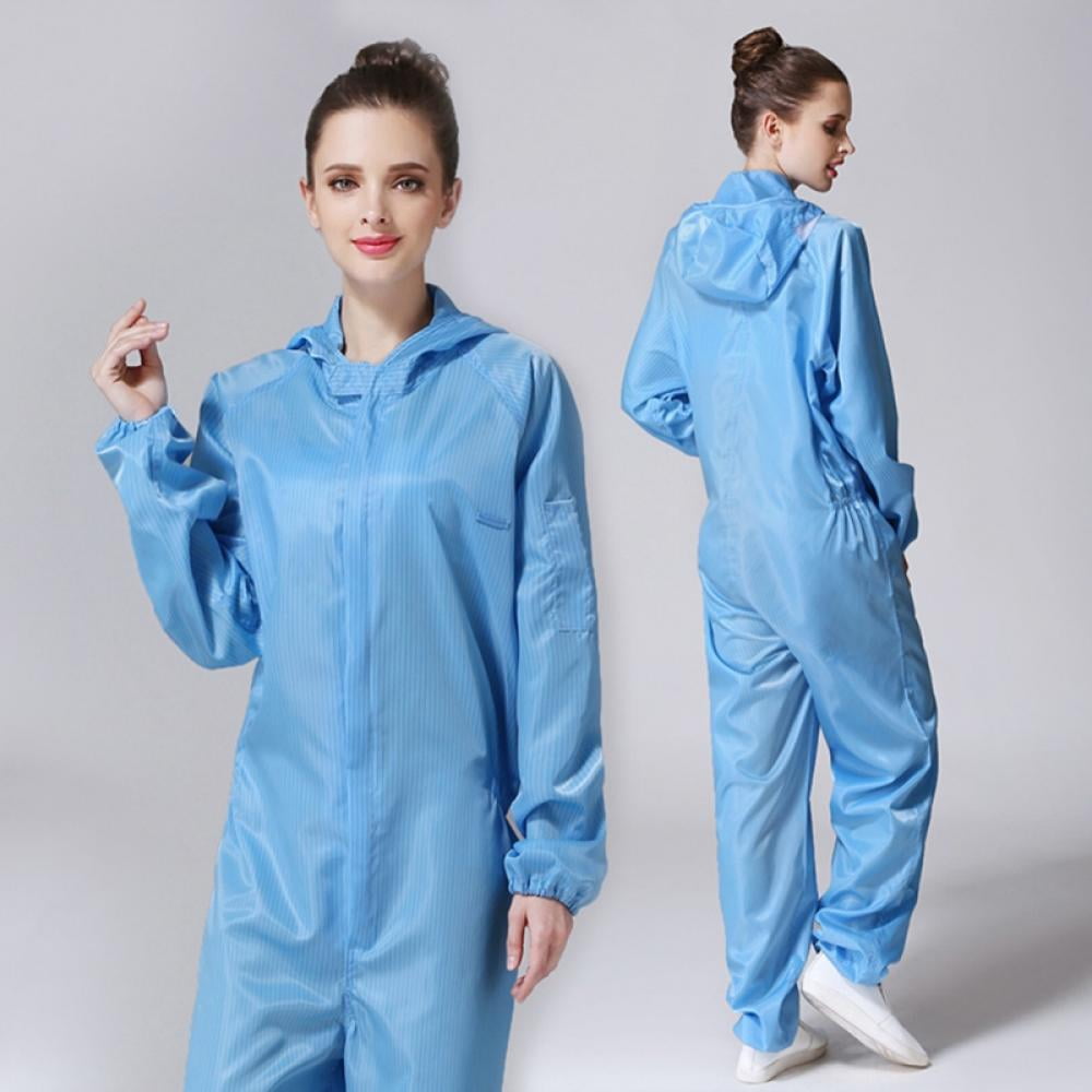 Reusable Coveralls Anti-static Hood Painters Protective Overalls Suit 7 Colors 