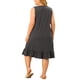 thumbnail image 4 of Camisones de mujer de tallas grandes Agnes Orinda, vestido de noche sin mangas, pijamas suaves y cómodos con estampado de gatos 2X gris oscuro, 4 of 8