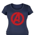 thumbnail image 3 of Marvel The Avengers - A Logo - Maternity Scoop Neck Graphic T-Shirt, 3 of 5