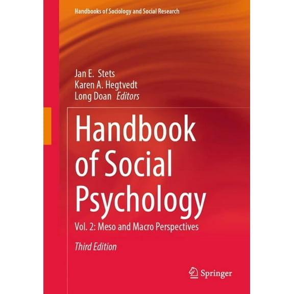 Handbooks of Sociology and Social Resear Handbook of Social Psychology: Vol. 2: Meso and Macro Perspectives, (Hardcover)