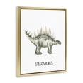 thumbnail image 2 of Stupell Industries Eclectic Meet The Stegosaurus Gold Floating Frame Canvas Art, 25 x 31, by Christine Simpson Art, 2 of 7